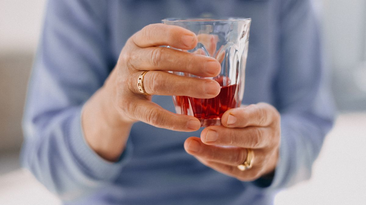 Senior Woman Holding a Glass Of Fruit Juice/Wine
Close up of senior woman's hands holding a clean glass of fruit juice/wine.
Stefania Pelfini, La Waziya Phot