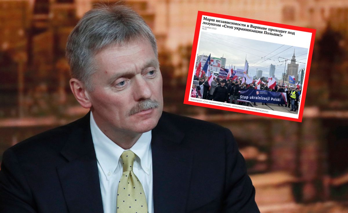 Propaganda Kremla wykorzystała antyukraiński baner