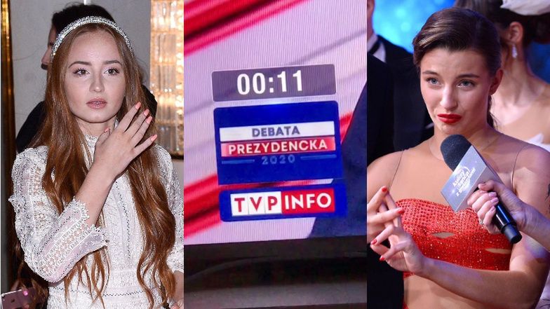 Julia Wieniawa i Angelika Mucha o zegarze w debacie TVP