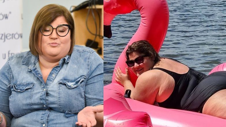Dominika Gwit pozuje w kostiumie kąpielowym i pisze o otyłości 