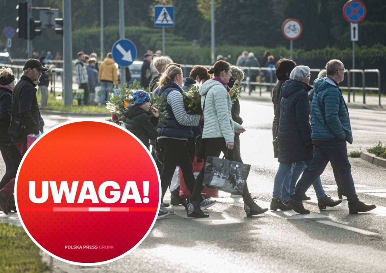 Koszalin: Zmiana organizacji ruchu przy cmentarzu komunalnym