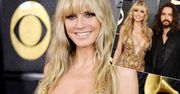 Heidi Klum na Grammy. Co za dekolt! Młody mąż nie odstępował jej na krok
