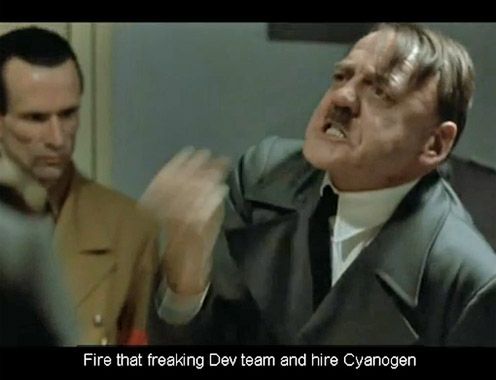 Hitler jest wściekły na Google, za małpowanie Apple w Android Market