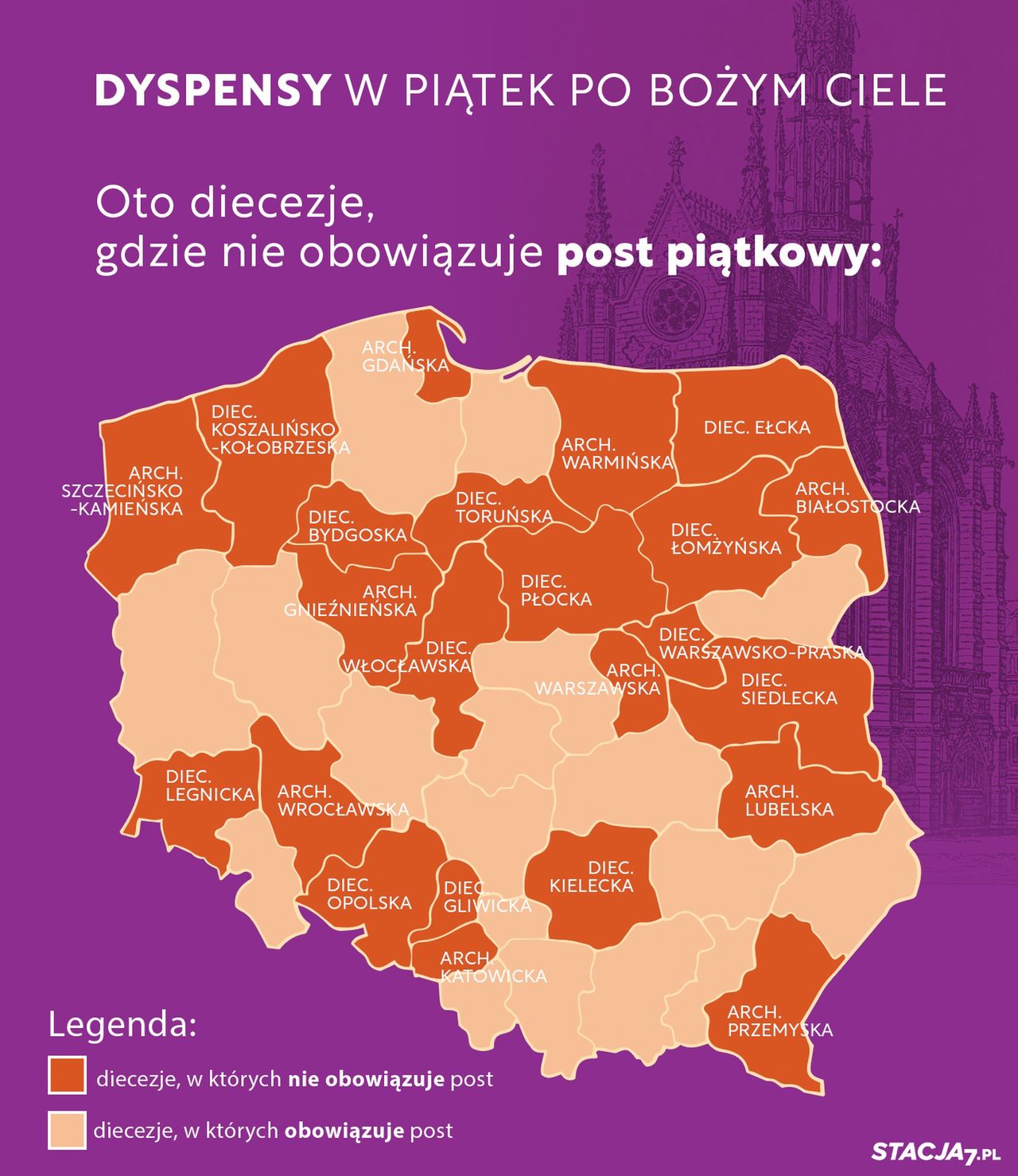 Gdzie obowiązują dyspensy w piątek po Bożym Ciele?