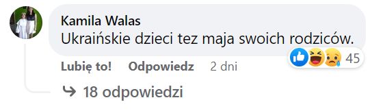 Komentarz o pomocy dla ukraińskich dzieci