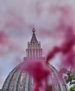 "Nie możecie". Różowy dym nad kopułą Bazyliki św. Piotra