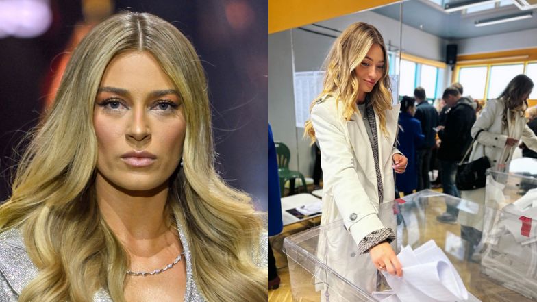 Marcelina Zawadzka broni pozowania przy urnach wyborczych