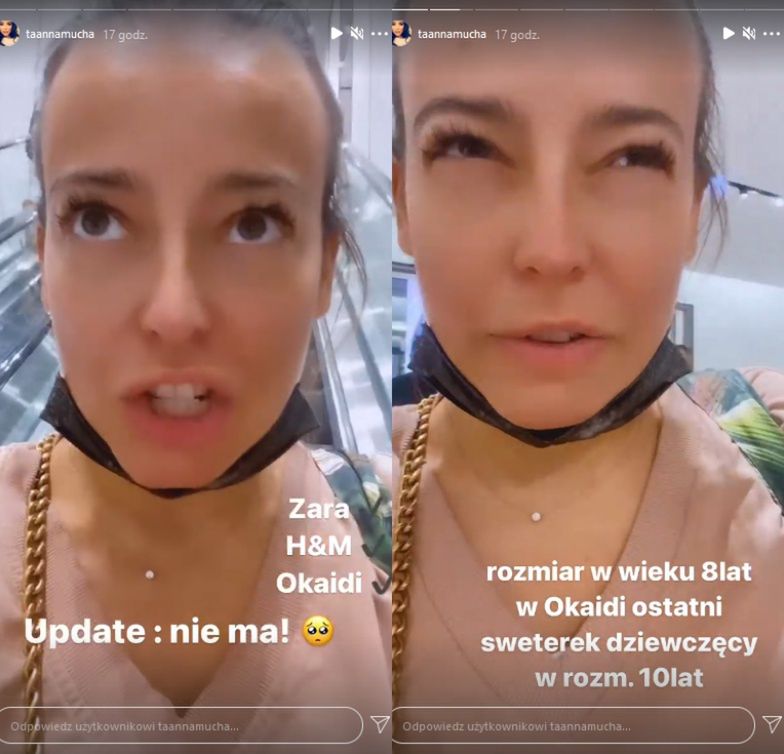Anna Mucha ubolewa nad brakami w sklepach z odzieżą dziecięcą