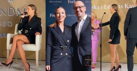 Ewa Chodakowska BRYLUJE na biznesowej gali w sukience za 8 tysięcy i szpilkach Louboutin. "Tutaj została nagrodzona AUTENTYCZNOŚĆ" (ZDJĘCIA)