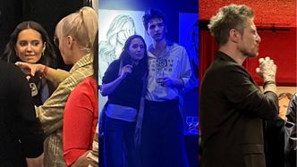 TYLKO NA PUDELKU: Rodzinna integracja po premierze spektaklu: Antek Sztaba z Zalią, Szelągowska z kolegą, a Adam z żoną  (ZDJĘCIA)