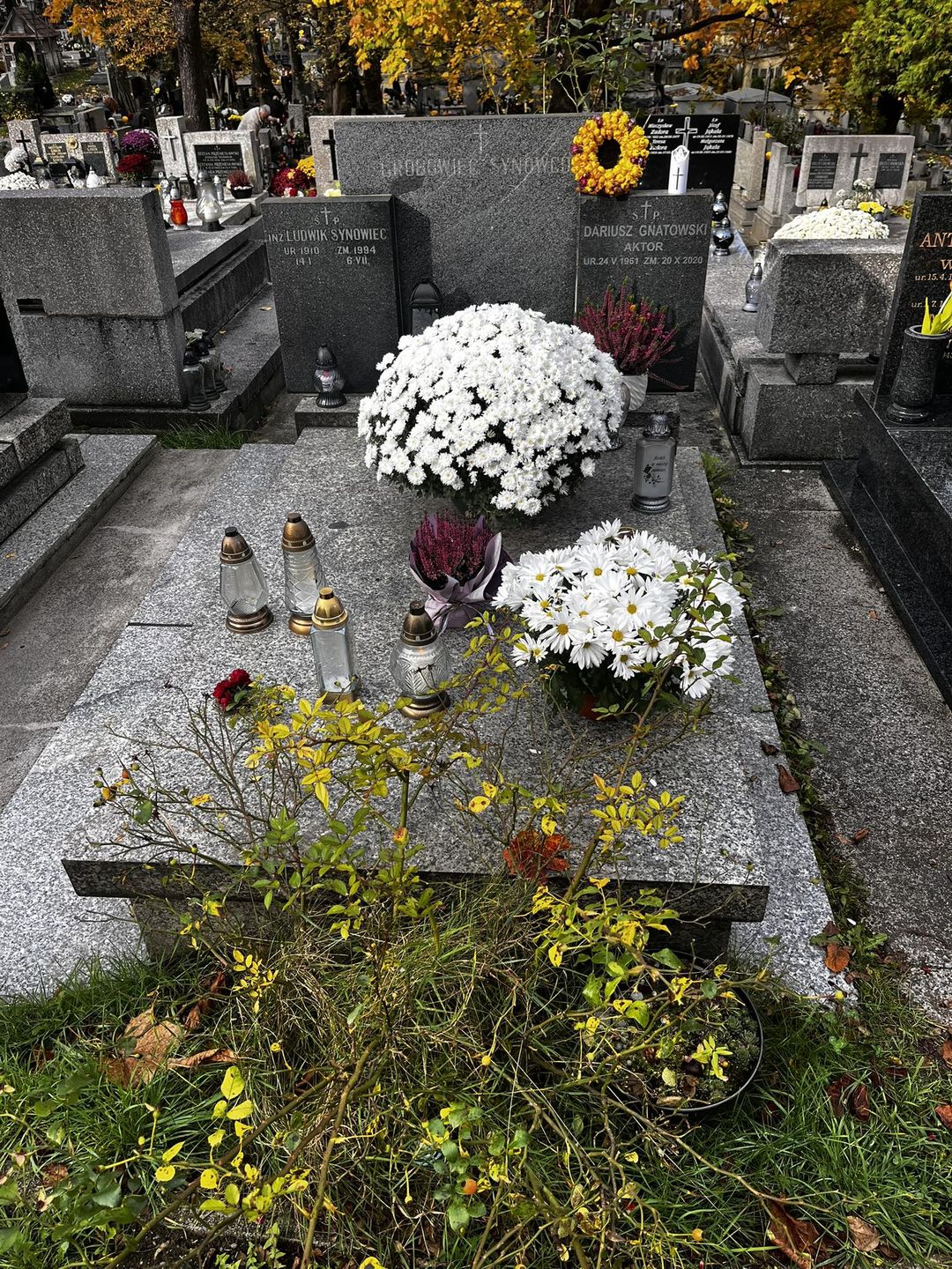 Tak dziś wygląda grób Dariusza Gnatowskiego
