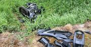 Machcin: 17-letni motocyklista stracił panowanie i wpadł do rowu