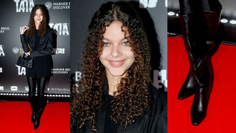 Emilia Dankwa pozuje na ściance