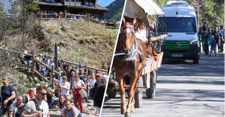 Turyści szturmują Morskie Oko. Tłumy i korki