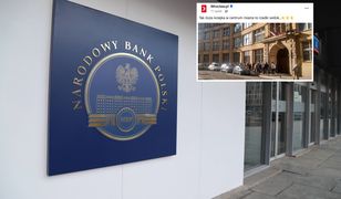 Tłumy przed siedzibą NBP. Kilkadziesiąt osób czekało na unikat