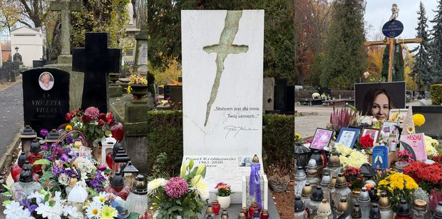 Tak dziś wyglądają POMNIKI GWIAZD na Powązkach: Joanna Kołaczkowska, Paweł Królikowski, Violetta Villas, Piotr Woźniak-Starak (DUŻO ZDJĘĆ)