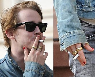 Macaulay Culkin z pomalowanymi paznokciami! (SEXY?)