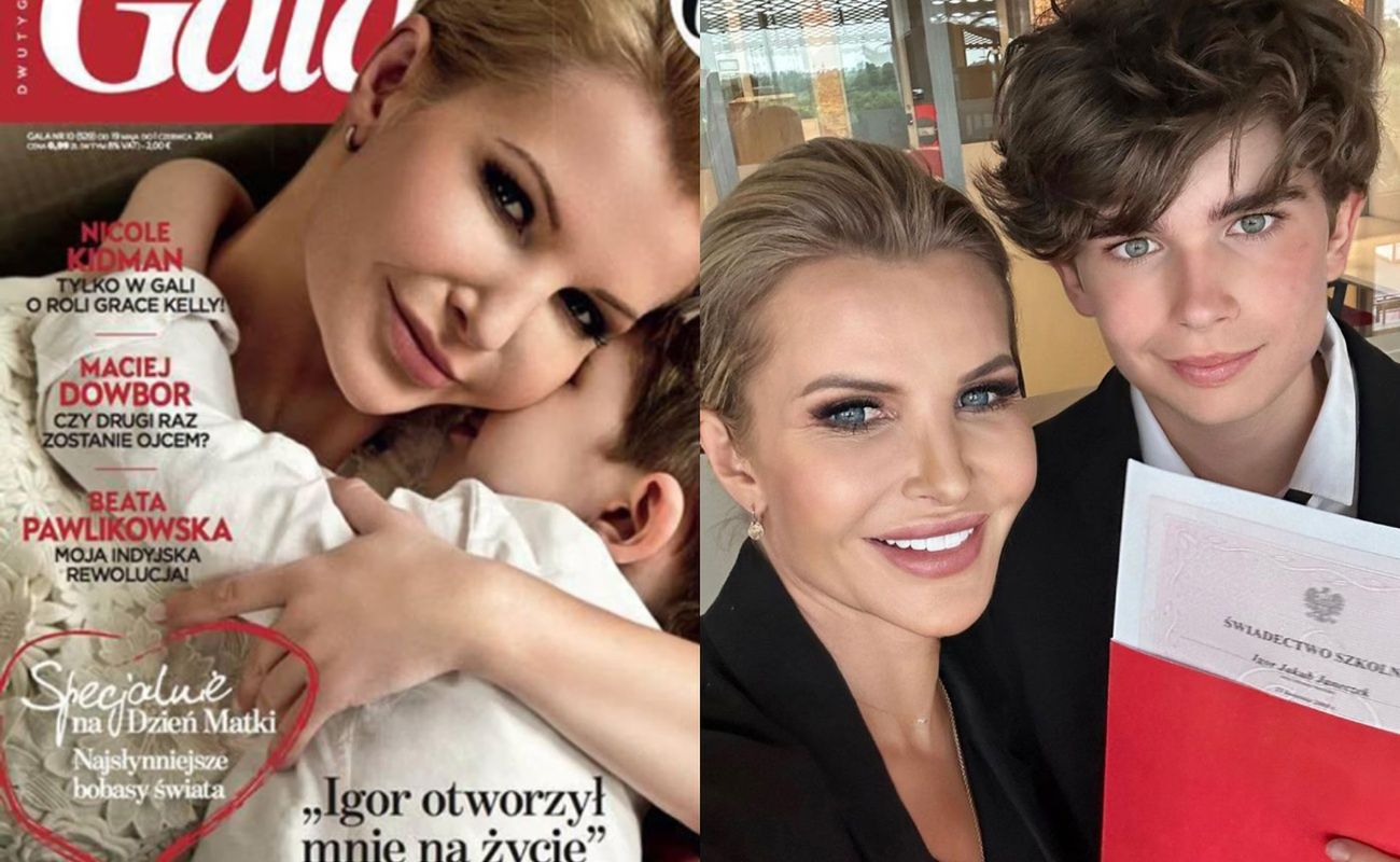 Joanna Racewicz z synem Igorem