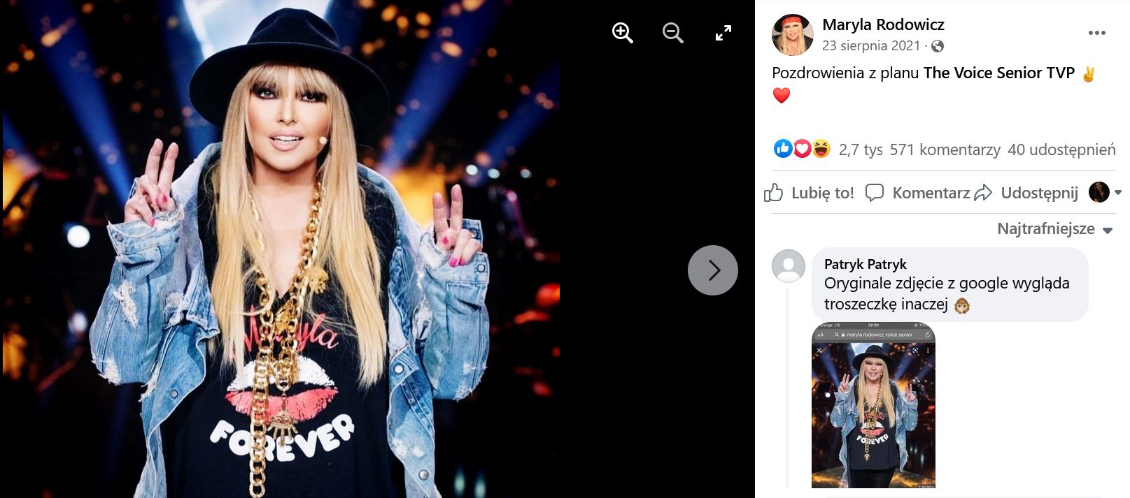 Maryla Rodowicz przesadziła z filtrami wygładzającymi 
