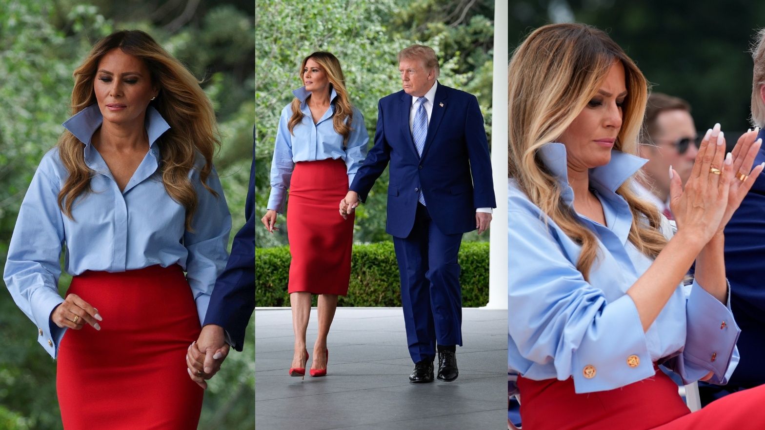 Smutna Melania Trump na wydarzeniu swojej fundacji w Białym Domu