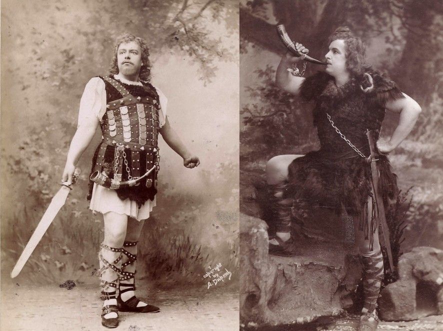 Jan Reszke jako Zygfryd w Metropolitan Opera © Fundacja imienia Edwarda, Jana Józefiny Reszków | © Félix Nadar, domena publiczna