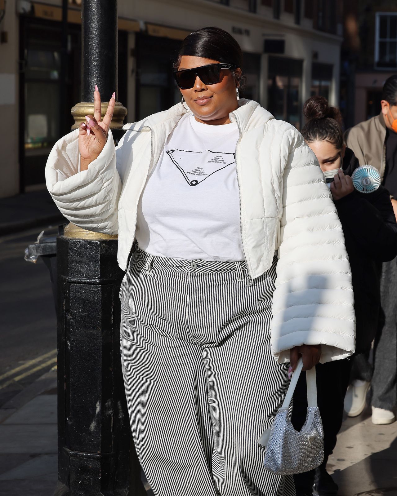 LONDON, ENGLAND - FEBRUARY 13: Lizzo leaving KISS Radio Studios on February 13, 2023 in London, England. (Photo by Neil Mockford/GC Images)