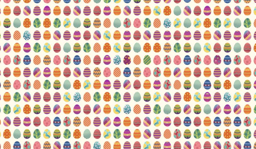 Test na spostrzegawczość. Czy znajdziesz piłeczkę ukrytą wśród pisanek?