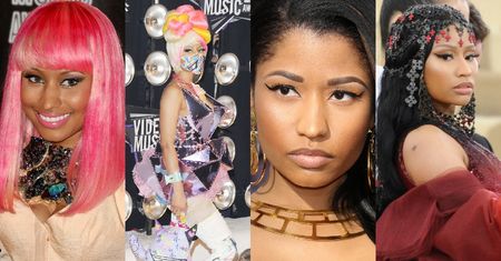 Od kolorowego ptaka do "ikony" mody: tak zmieniała się Nicki Minaj (DUŻO ZDJĘĆ)