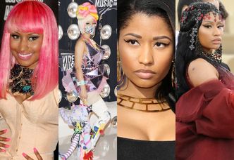 Od kolorowego ptaka do "ikony" mody: tak zmieniała się Nicki Minaj (DUŻO ZDJĘĆ)