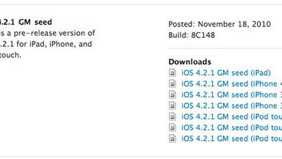 Apple wydaje iOS 4.2.1 Golden Master 1