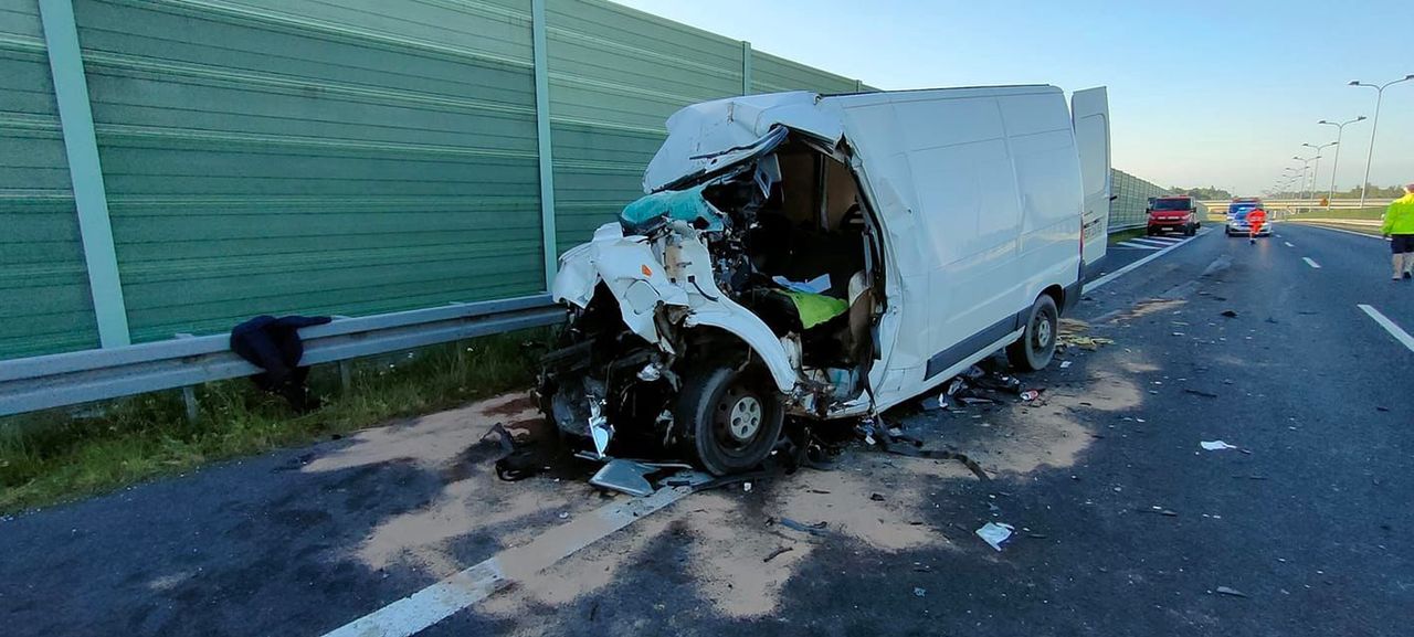 Tragedia na S7. Kierowca zginął na miejscu