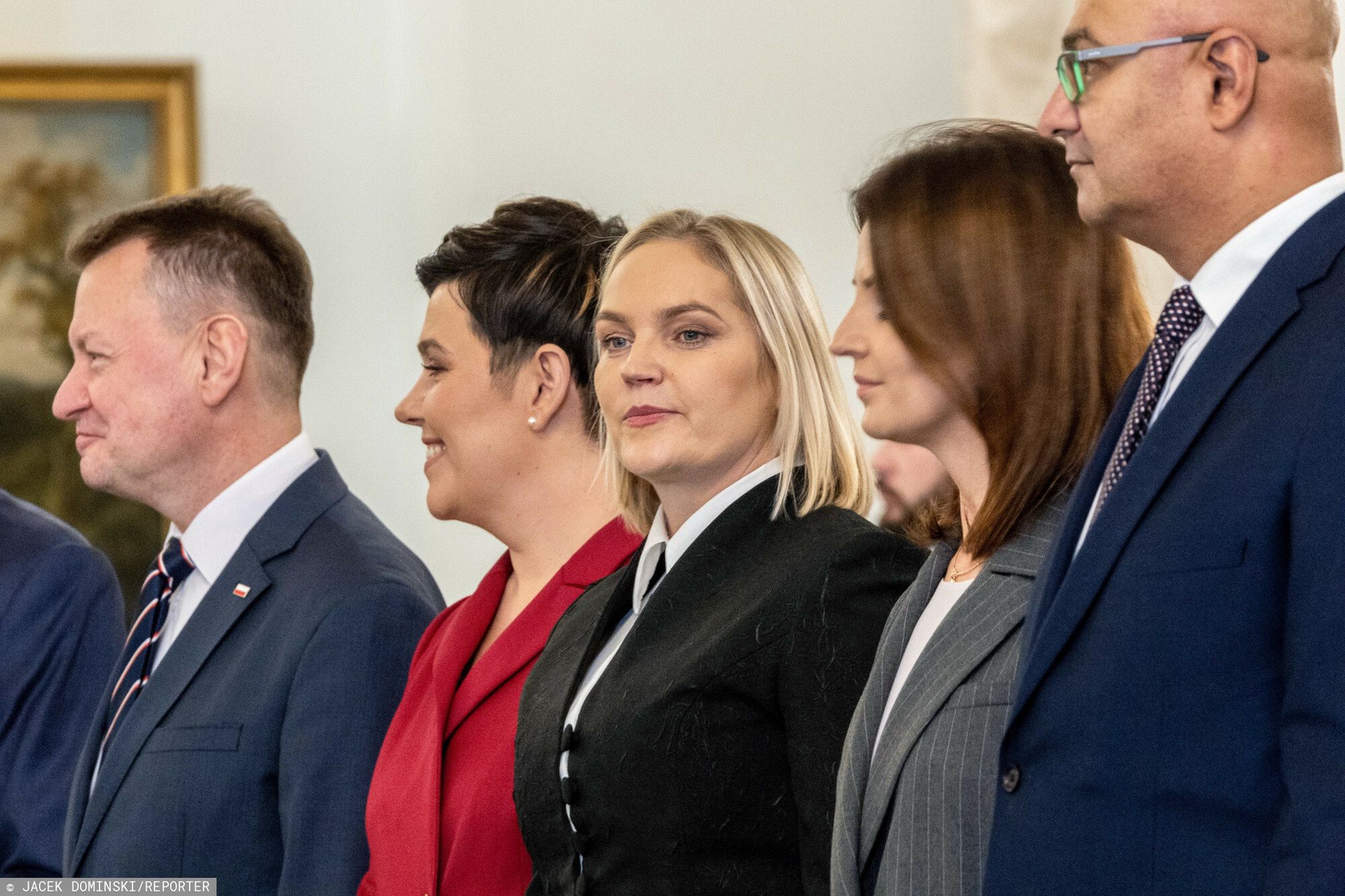 Dominika Chorosińska na zaprzysiężeniu