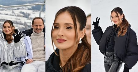 Marina Łuczenko bawi się z gwiazdami TVP na planie spotu Sylwestra Marzeń w Zakopanem (ZDJĘCIA)