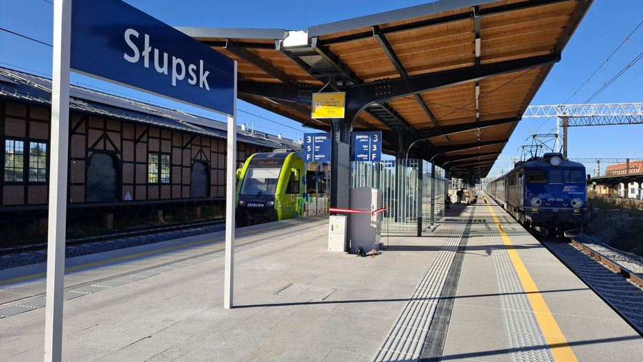 Modernizacja stacji Słupsk. Do użytku oddano perony trzeci i czwarty.