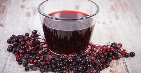 Eliksir z czarnego bzu na przeziębienie