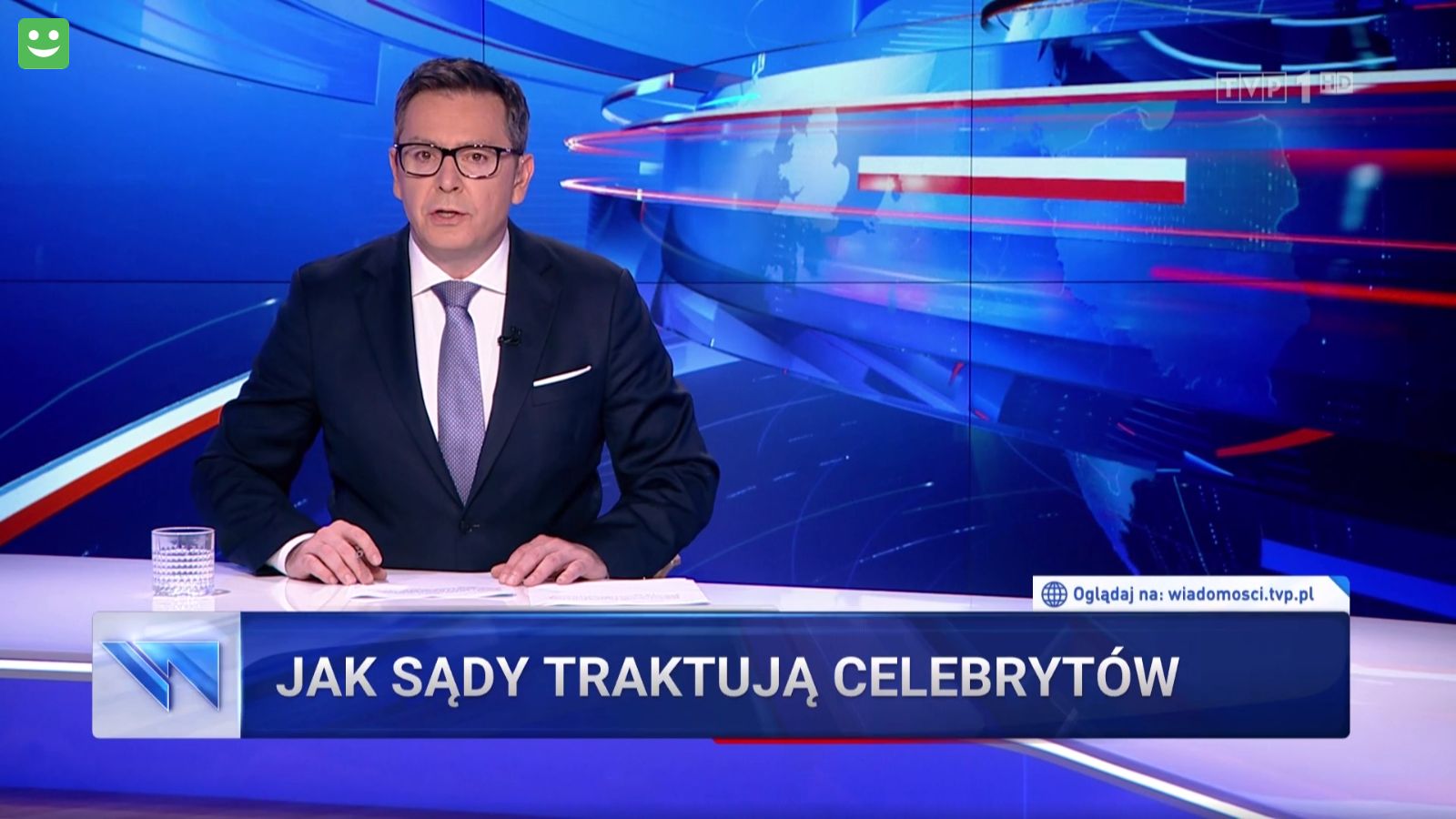 Materiał "Wiadomości" TVP o Jerzym Stuhrze i innych celebrytach