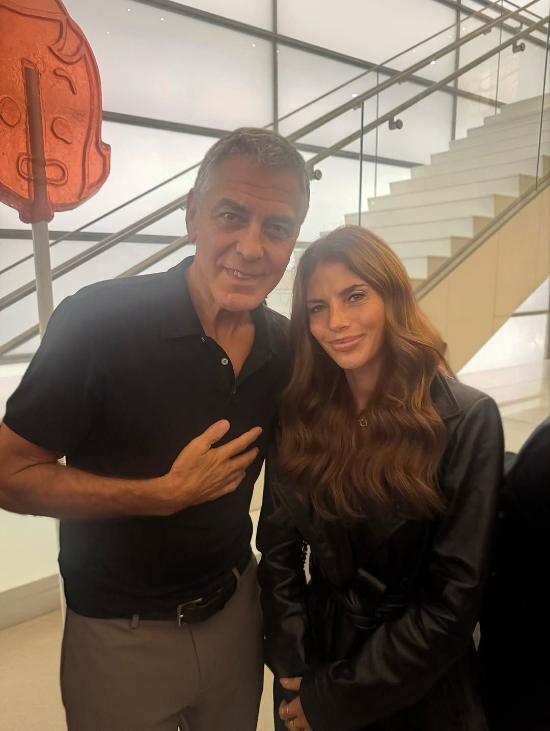 Weronika Rosati i George Clooney