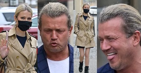 Zdyscyplinowana Magdalena Ogórek maszeruje do samochodu w towarzystwie rubasznego Jarosława Jakimowicza bez maseczki (ZDJĘCIA)