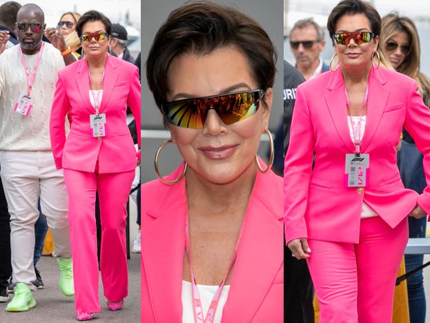 Fuksjowa Kris Jenner podziwia Grand Prix w Monako z młodszym kochankiem u boku 