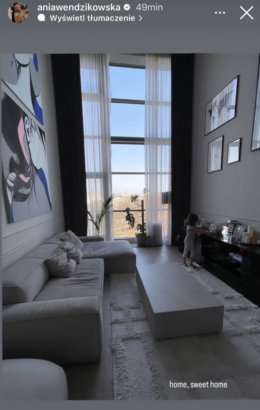 Anna Wendzikowska pokazała warszawski apartament