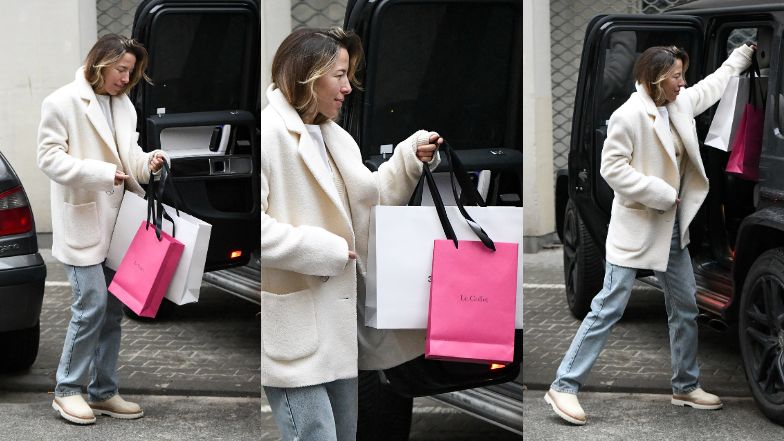Ewa Chodakowska bez makijażu maszeruje do Mercedesa