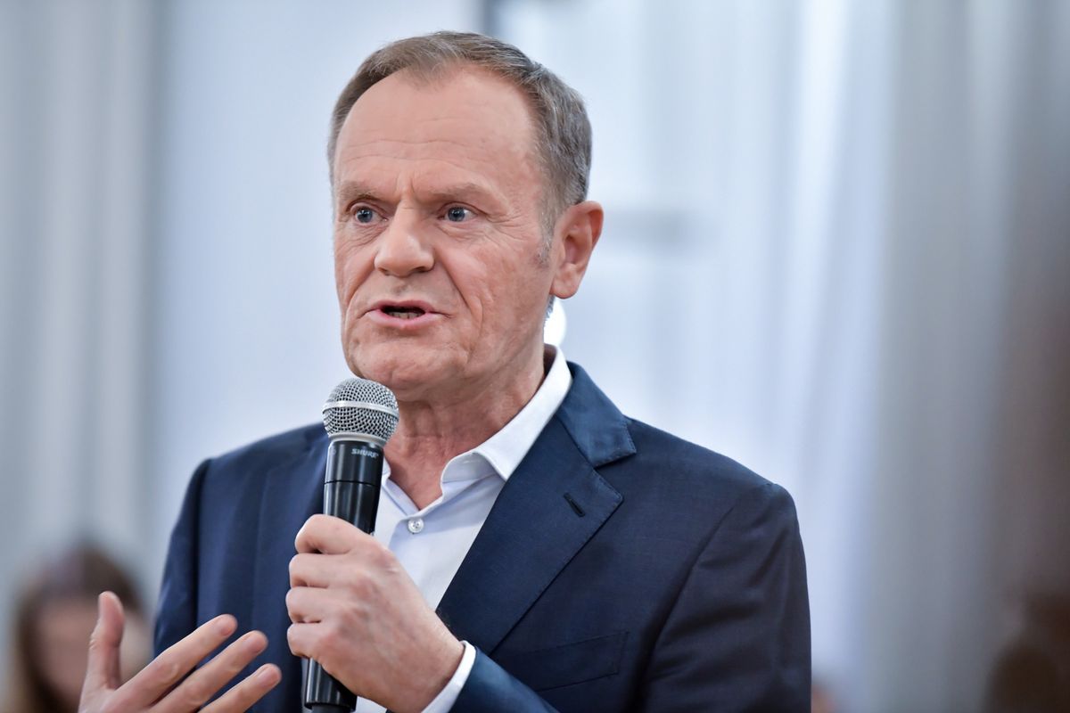 Przewodniczący PO Donald Tusk