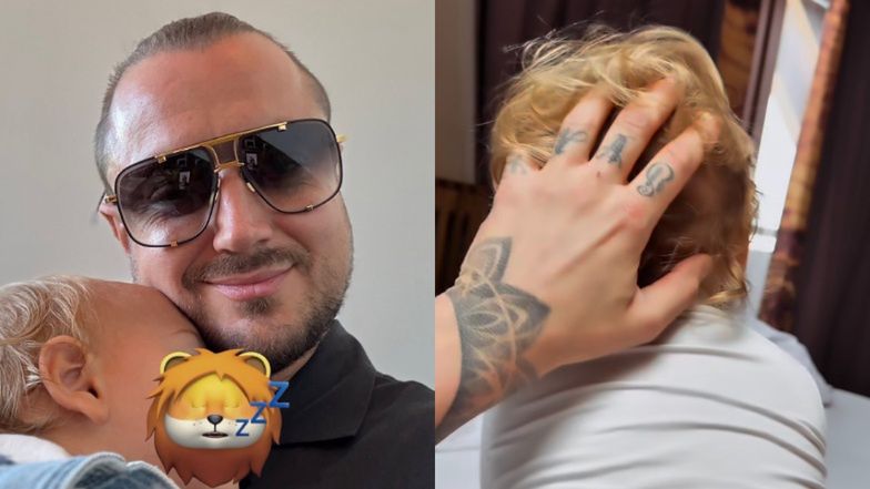 Baron spędza czas z synem