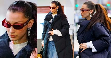 Bella Hadid i jej doczepiony kucyk przemierzają chodniki Nowego Jorku