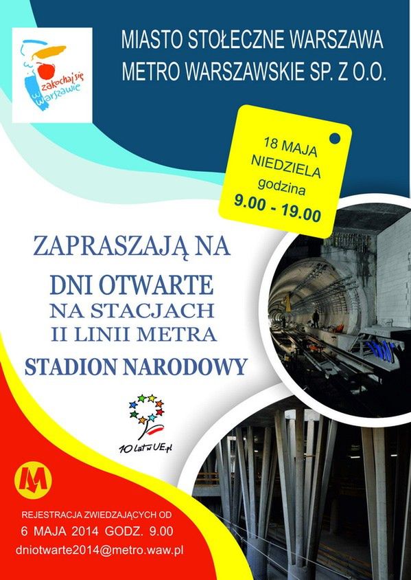 Zobacz stację metra Stadion Narodowy!