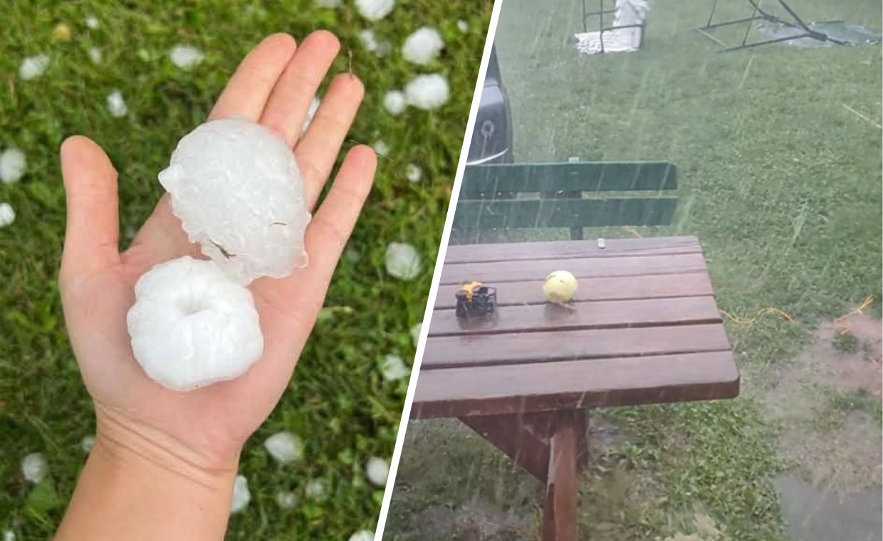 Grad wielkości pięści niszczy Warmia i Mazury – setki szkód