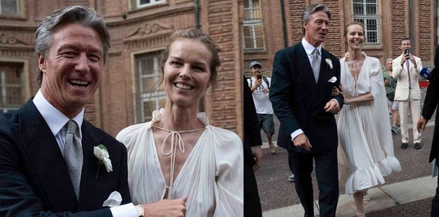 Eva Herzigova WYSZŁA ZA MĄŻ! 53-latka po 25 latach związku powiedziała "tak" ojcu swoich dzieci (ZDJĘCIA)