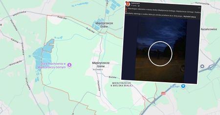 Strój jak z horroru. Tak wyszedł na ulicę. Niepokój koło Jasienicy