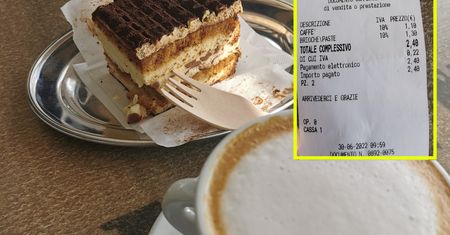 Zamówił kawę i ciasto we Włoszech. Nie mógł uwierzyć w kwotę na rachunku