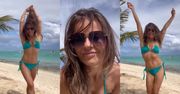 Edyta Herbuś świętuje majówkę, wyginając śmiało ciało w zielonym bikini (ZDJĘCIA)